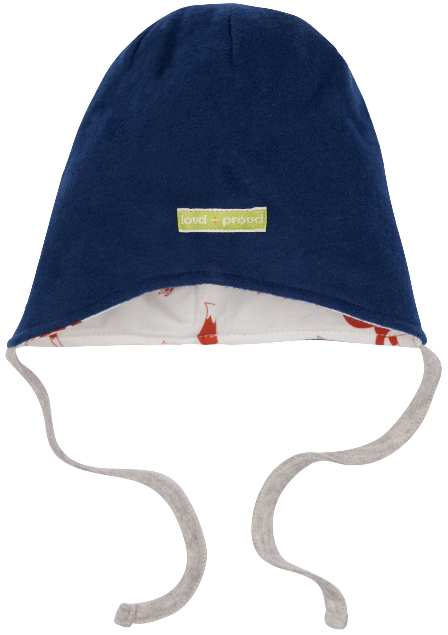 Wendemütze aus Baumwoll - Fleece - loud + proud - 7150 - ul - 50/56