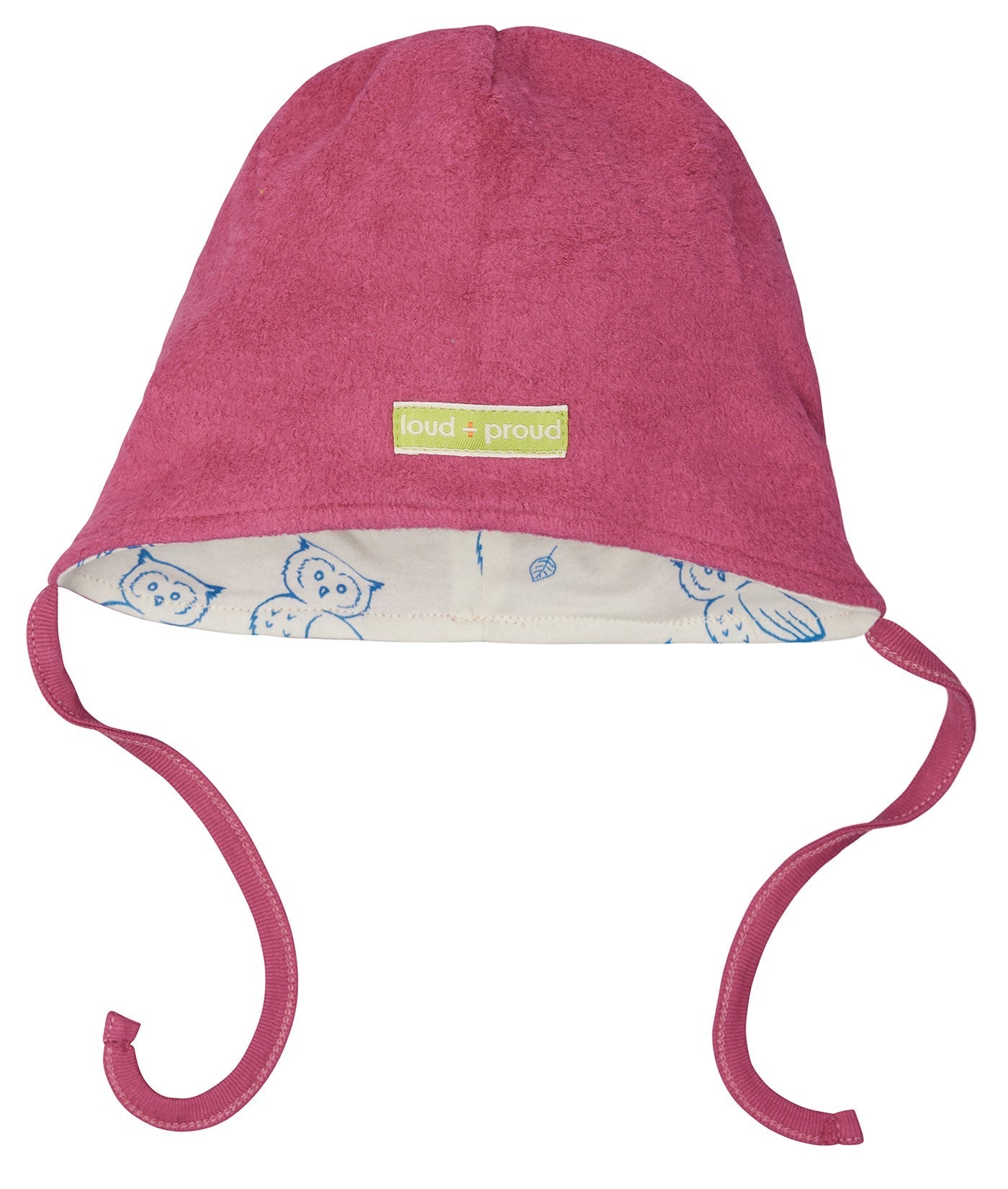 Wendemütze aus Baumwoll - Fleece - loud + proud - 7171 - rou - 62/68
