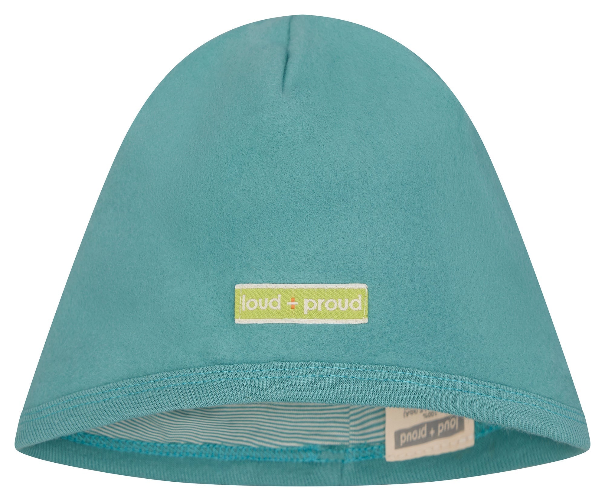 Wendemütze aus Baumwoll - Fleece - loud + proud - 7191 - ore - 62/68