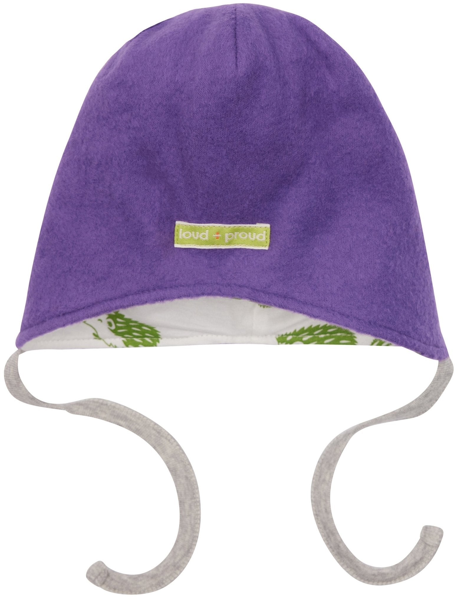 Wendemütze aus Baumwoll - Fleece - loud + proud - 7150 - vio - 50/56