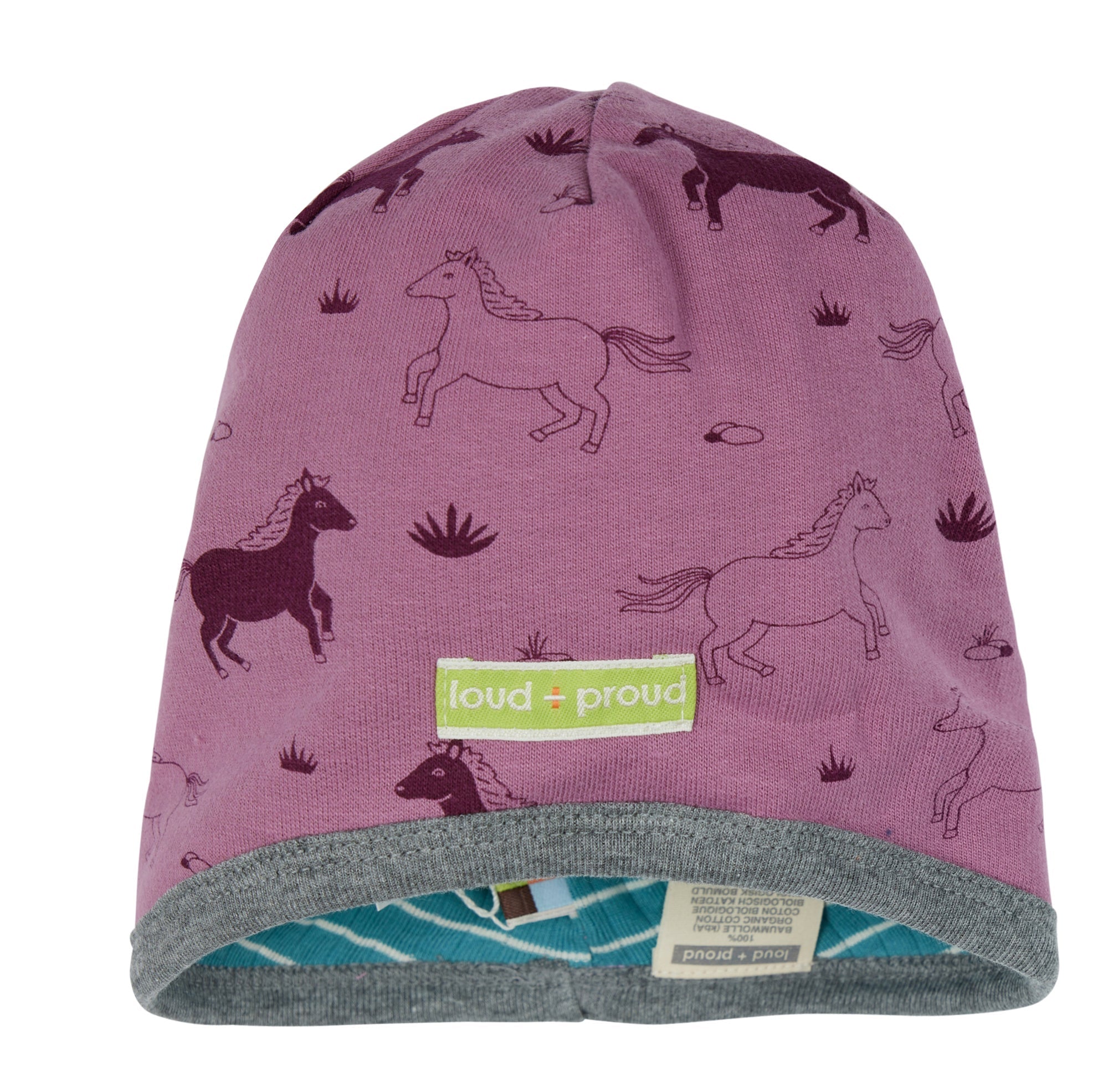 Wendemütze Druck - loud + proud - 7134-grp-62/68