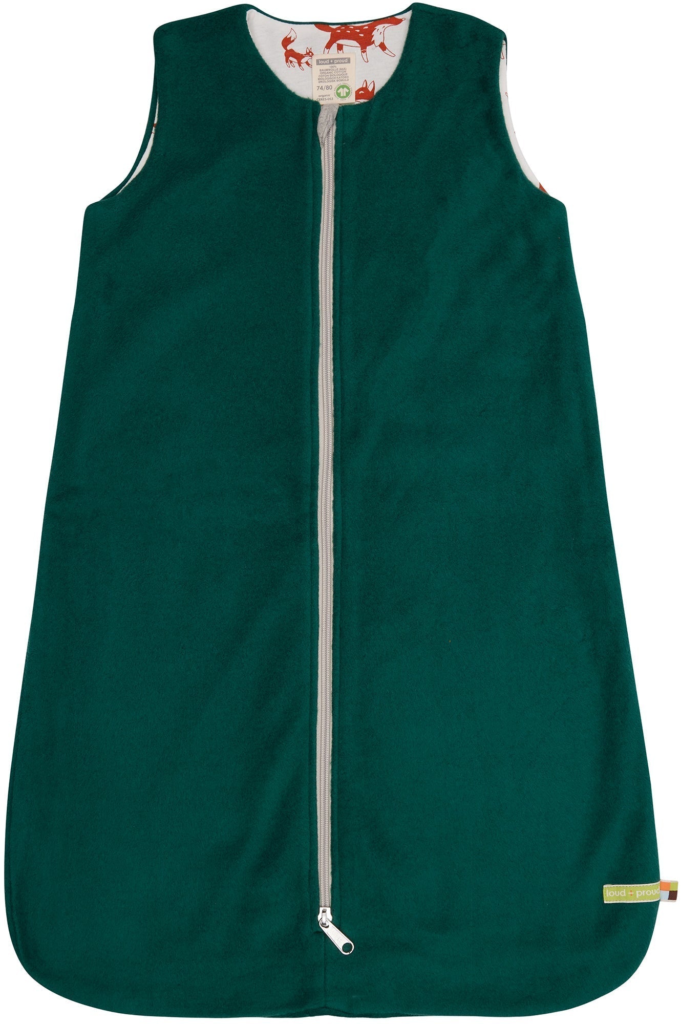 Wendeschlafsack aus Baumwoll - Fleece - loud + proud - 7151 - bot - 62/68