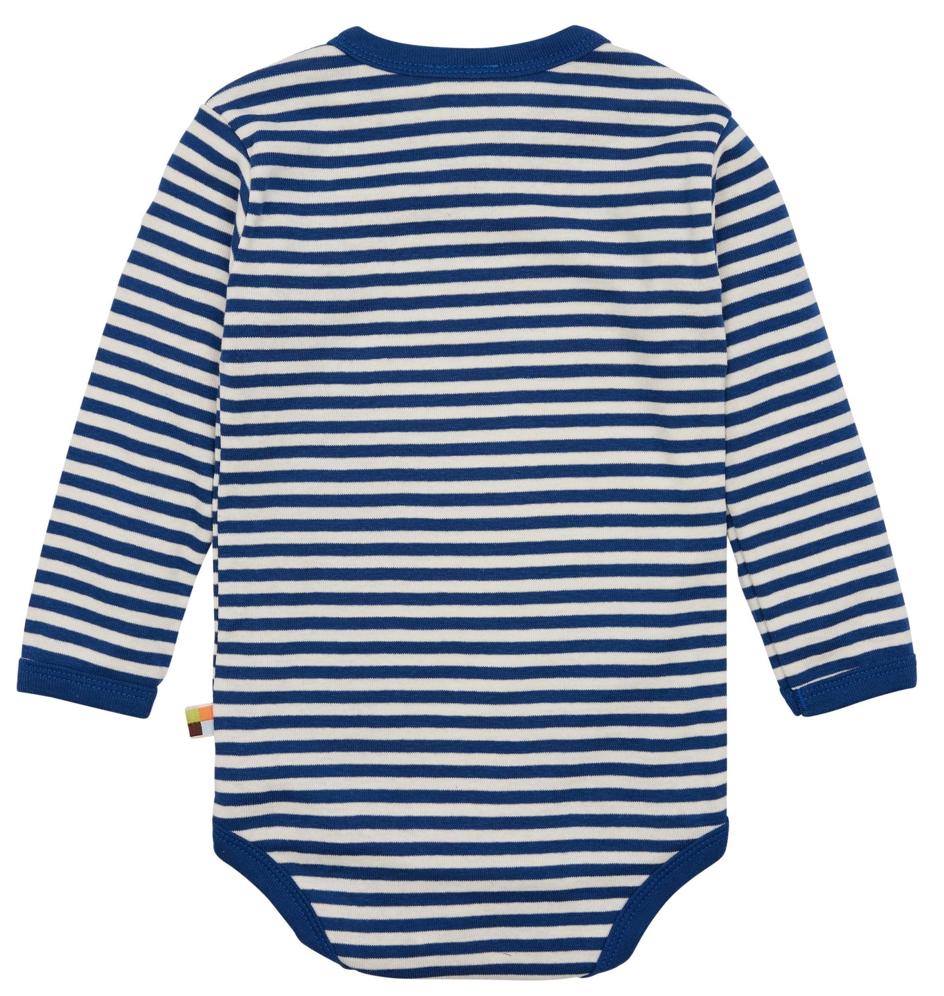 Wickelbody langarm gestreift mit Rippe - loud + proud - 2073 - ul - 50/56