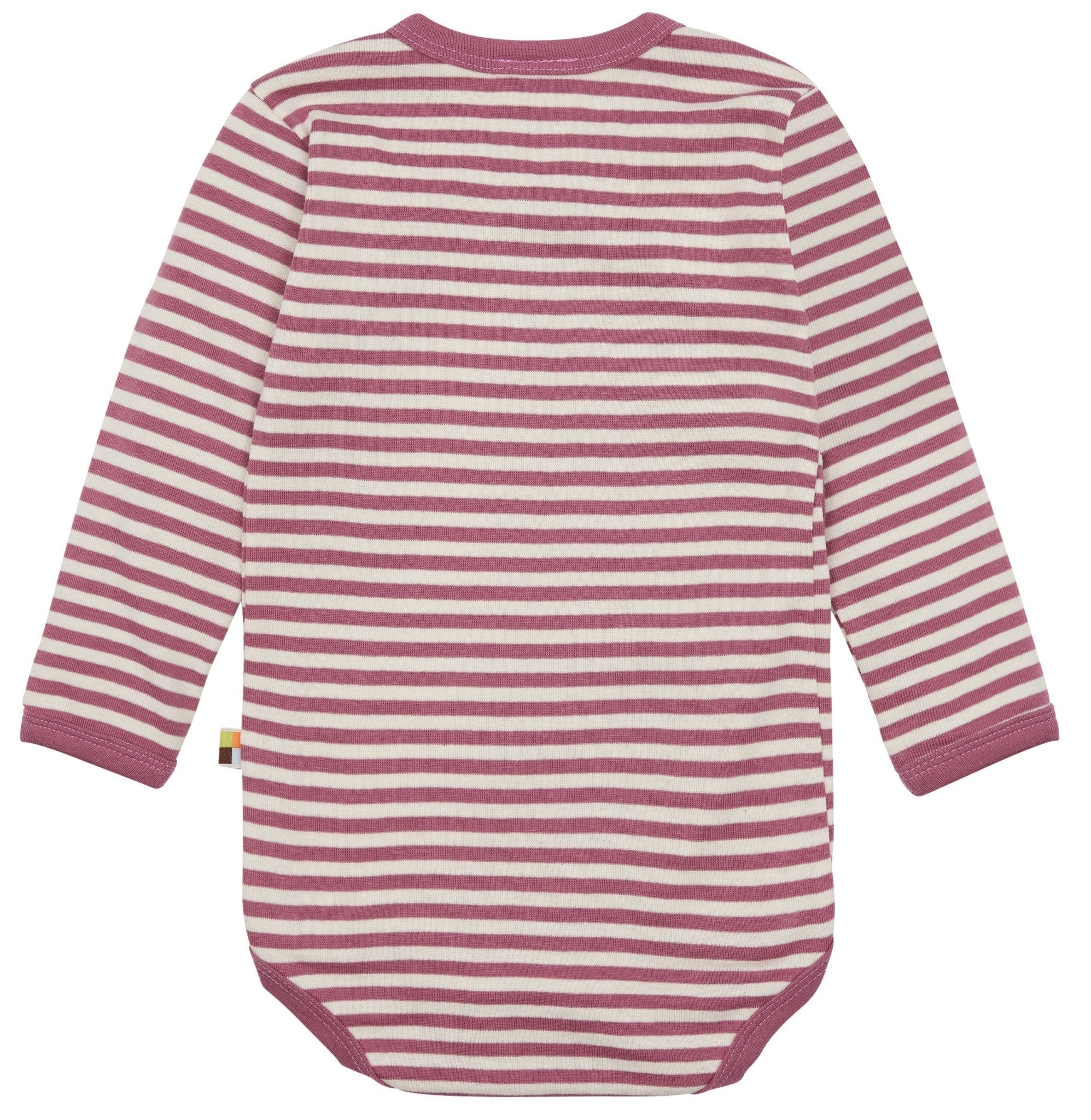 Wickelbody langarm gestreift mit Rippe - loud + proud - 2073 - grp - 50/56