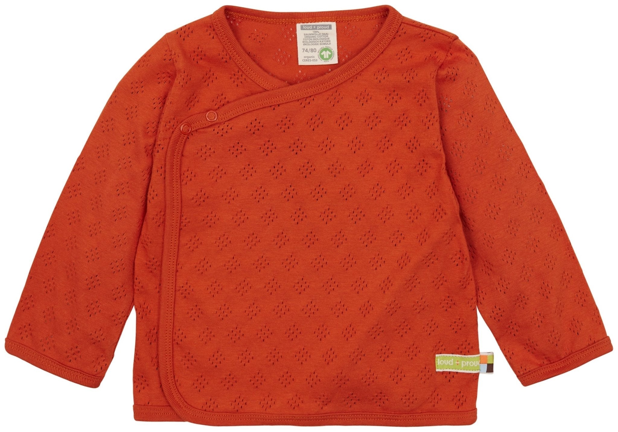 Wickeljacke mit Lochmuster - loud + proud - 3133 - ter - 62/68