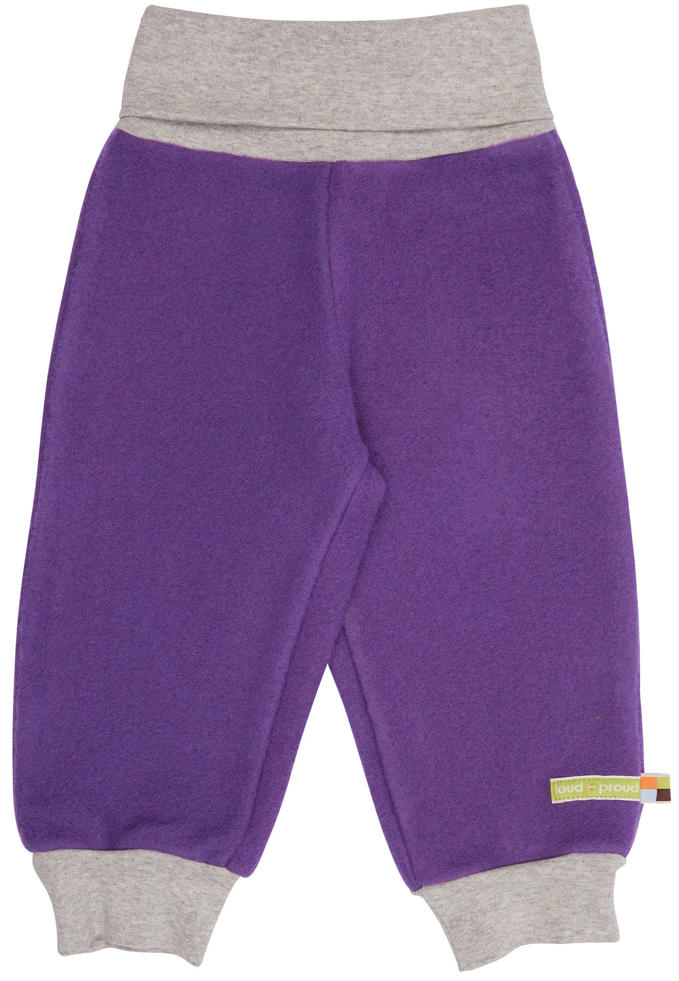 Wollfleece - Hose aus Bio - Wolle - loud + proud - 4201 - vio - 50/56