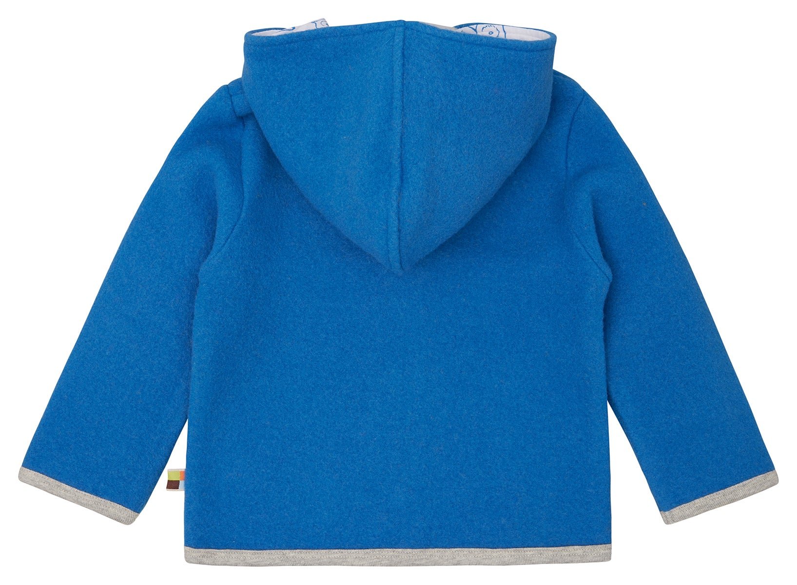 Wollfleece - Jacke mit Kapuze - loud + proud - 3149 - azu - 62/68