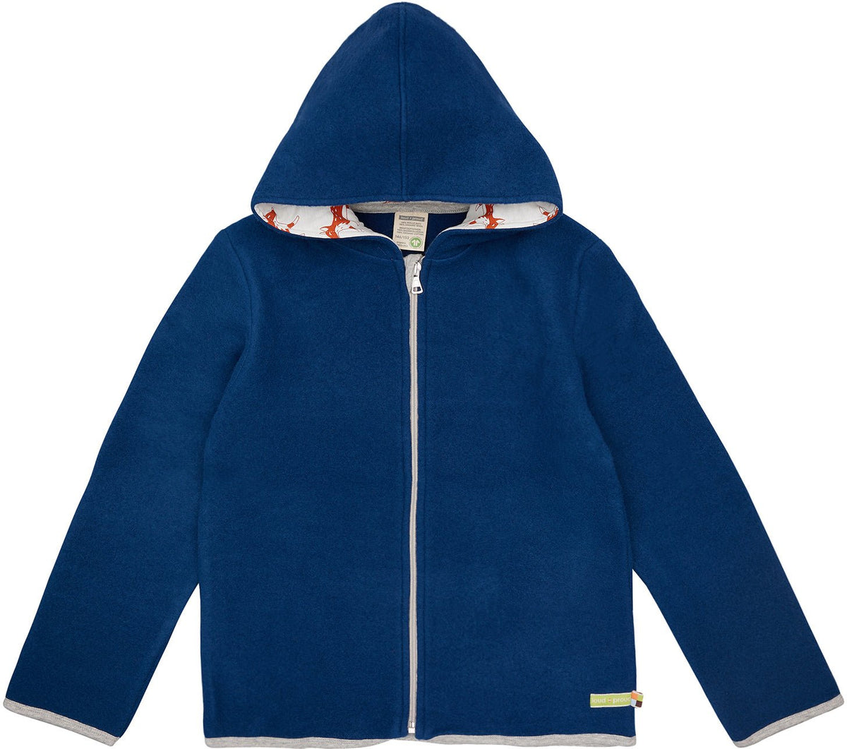 Wollfleece-Jacke mit Kapuze - loud + proud - 3135K-ul-134/140