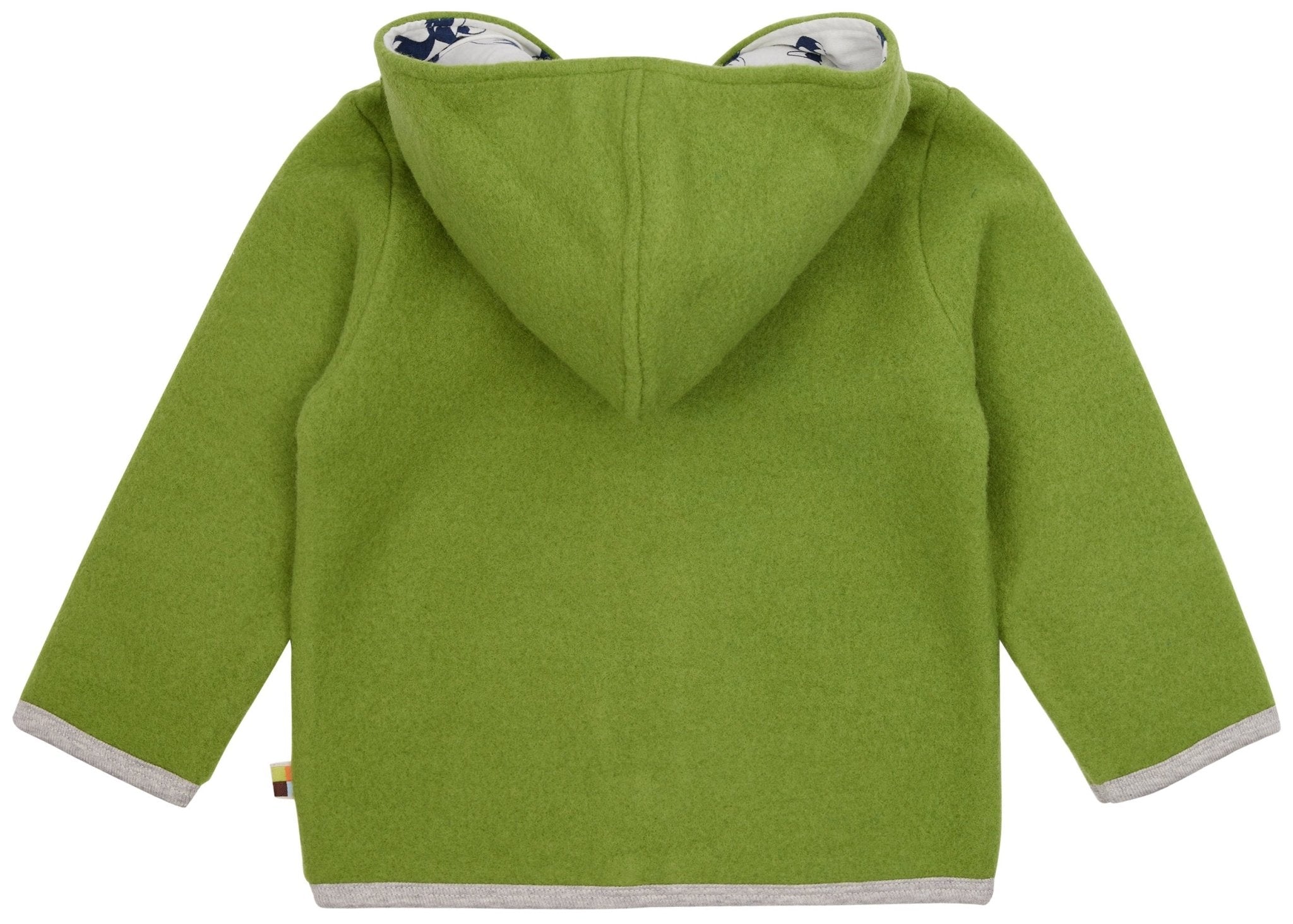 Wollfleece - Jacke mit Kapuze - loud + proud - 3135 - grs - 50/56