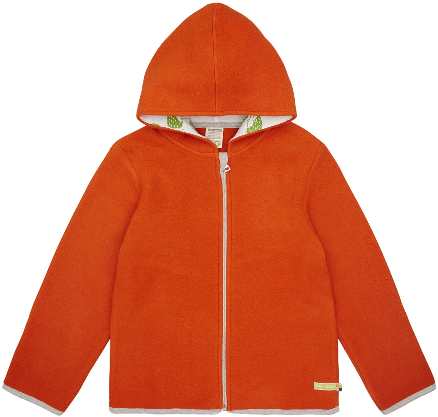Wollfleece - Jacke mit Kapuze - loud + proud - 3135K - ter - 134/140