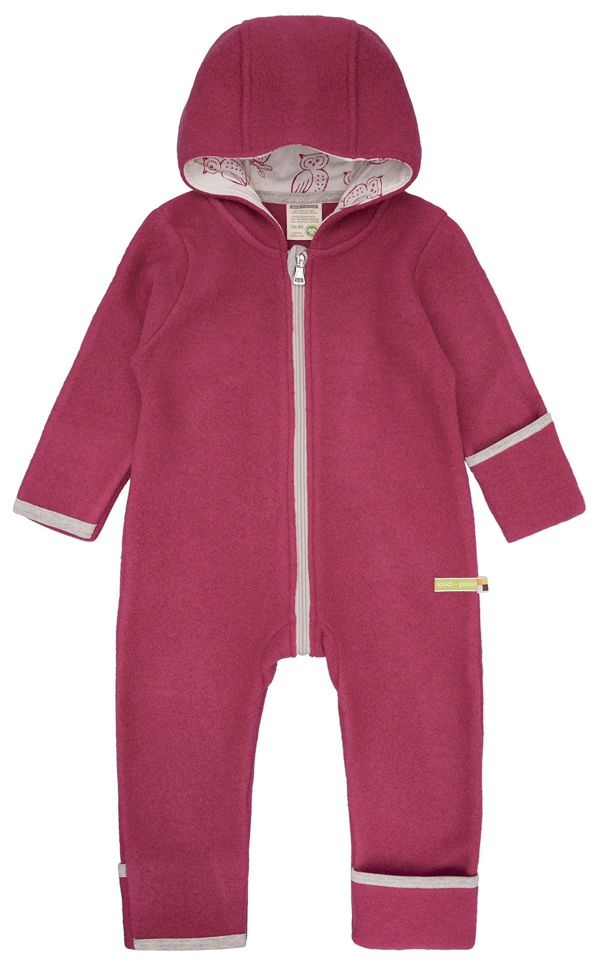 Wool fleece overall – loud + proud