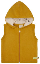 Wollfleece - Weste mit Kapuze - loud + proud - 3167 - cur - 62/68