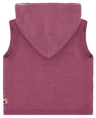 Wollfleece - Weste mit Kapuze - loud + proud - 3167 - grp - 62/68